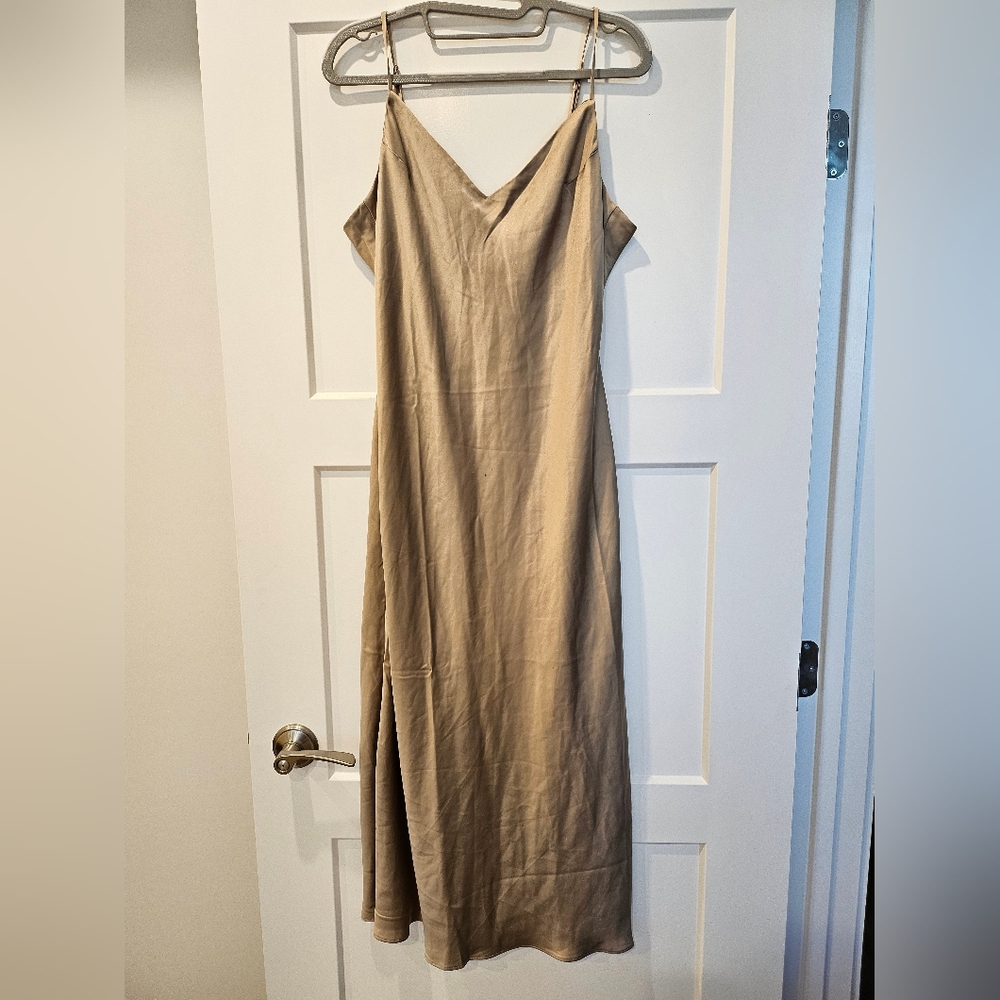 OAK + FORT Beige Maxi Dress